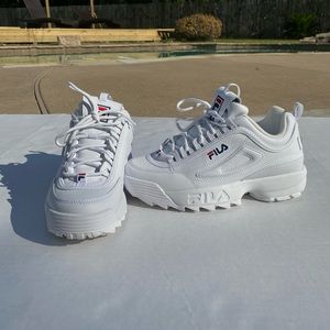 Womens Fila Disruptor 2- White